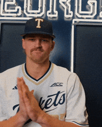 Georgia Tech Baseball GIF by Georgia Tech Yellow Jackets