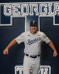 Georgia Tech Baseball GIF by Georgia Tech Yellow Jackets