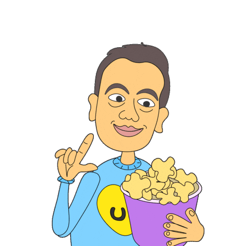 Film Popcorn Sticker