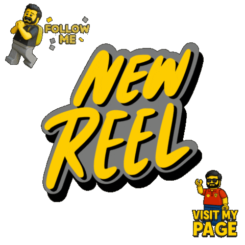 Follow Me Lego Sticker