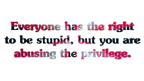 Sarcastic Neon Sticker