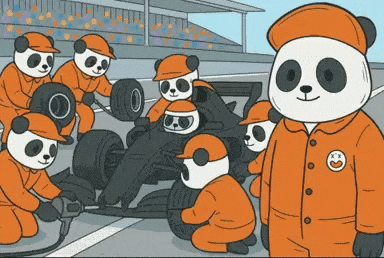 Racing Teamwork GIF by Pandu Pandas