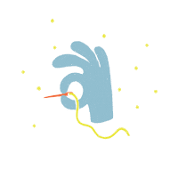 Louloupelousa good maker sewing embroidery Sticker