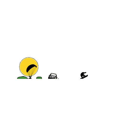 Dogadayiz giphygifmaker snowboard diving kayak Sticker