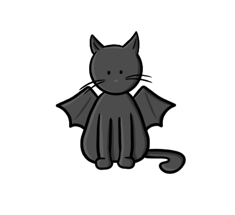 albasketch giphyupload cat halloween animal Sticker