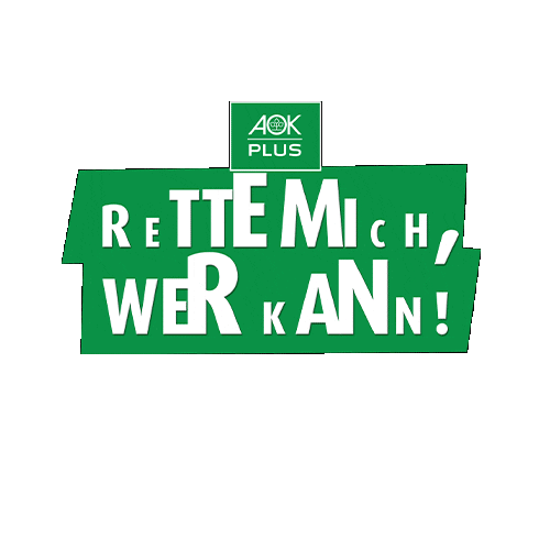 First Aid Lebensretter Sticker by AOK PLUS