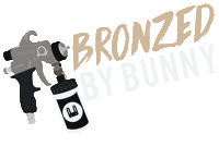 Tanning Salon Bronze Sticker by Bronzed Bunny