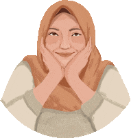 Happy Cute Girl Sticker