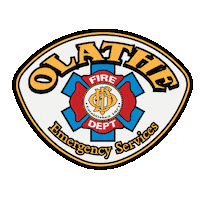 olathefire fire firefighter fire truck fire engine Sticker