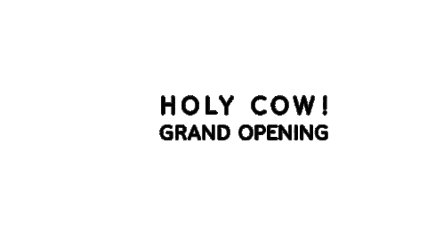 HolyCowGourmetBurger giphyupload holycowgourmetburger holy cow burger holycowgrandopening Sticker