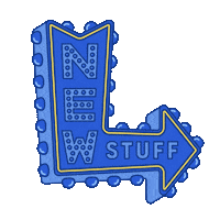 Neon Sign New Stuff Sticker