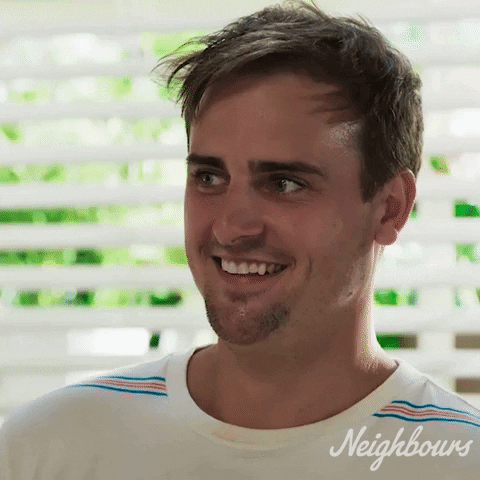 Happy Kyle Canning GIF by Neighbours (Official TV Show account)