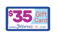 Gift Card Sticker by Jefferies Socks