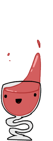 red wine dancing Sticker by Java Doodles