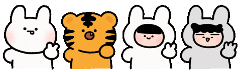 Bear Rabbit Sticker