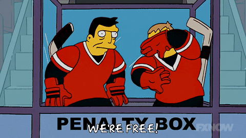 Episode 2 Penalty Box GIF by The Simpsons