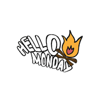 kutuamvibi hello monday today good day Sticker