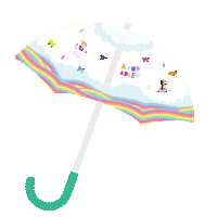 Fun Raining Sticker by Shonduras