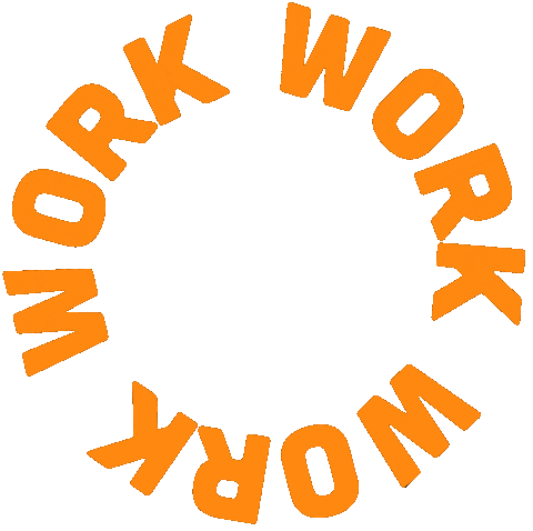 Working Work Work Work Sticker
