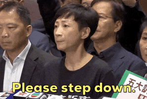 carrie lam hong kong protest please step down GIF