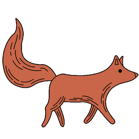 Fox Sticker by Artesane