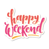 Happy Weekend Sticker by GevenMedia