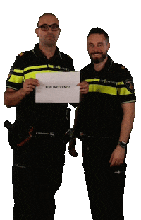 politie yes weekend agent politie Sticker