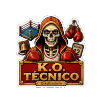 Knock Out Skull Sticker