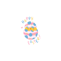 lupeaart easter egg chick happyeaster Sticker