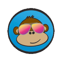FreshMexFun sunglasses monkey houston shades Sticker