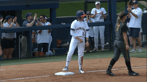 fist pump softball GIF by Auburn Tigers