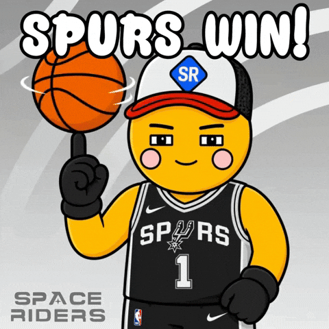 San Antonio Spurs Basketball GIF by Space Riders