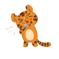 Tiger Hosting Sticker by Anak Rimba Books