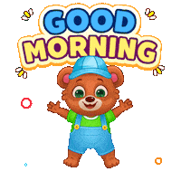 Good Morning Sun Sticker by Lucas and Friends by RV AppStudios