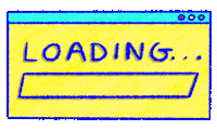 Work Waiting Sticker by Katharine Kow