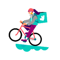 Take Away Rider Sticker by Deliveroo