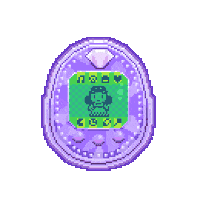 Tamagotchi Velvetine Sticker by josuegrotesco