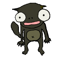 buruburuburub4 monster monkey 猿 さる Sticker