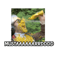 Mustard Condiment Sticker