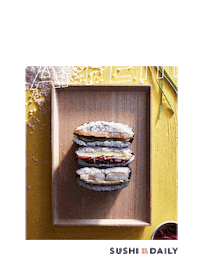 Enjoy Lunch Time Sticker by Sushi Daily