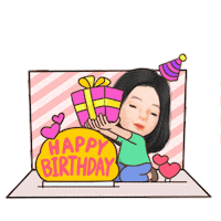 Happy Birthday Party Sticker