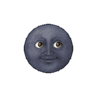 New Moon Night Sticker by Miriam Ganser