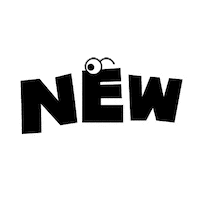 Black White Wow Sticker