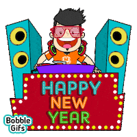 Happy Party Sticker by Bobble