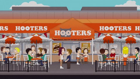 happy hooters GIF by South Park 