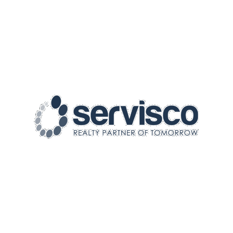 ServiscoImmo logo blue realty partner Sticker