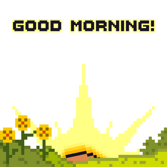 Sun Morning Sticker by Memeland by 9GAG