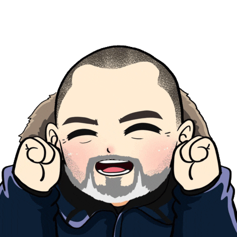 Happy Feliz Sticker by Marco Brotto - Caçador de Aurora Boreal ®