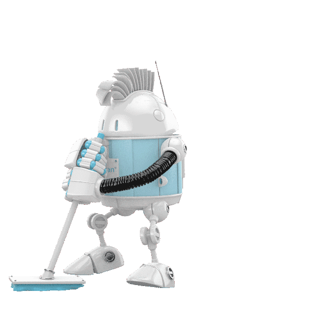 Robot Cleaning Sticker by Paul_Hartmann_Deutschland