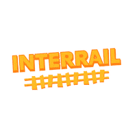 Interrail travel holiday trip train Sticker